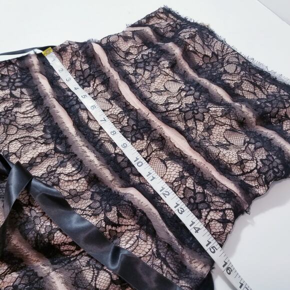 BCBGMaxAzria Black All Lace Strapless A-Line Dress - Picture 4 of 10